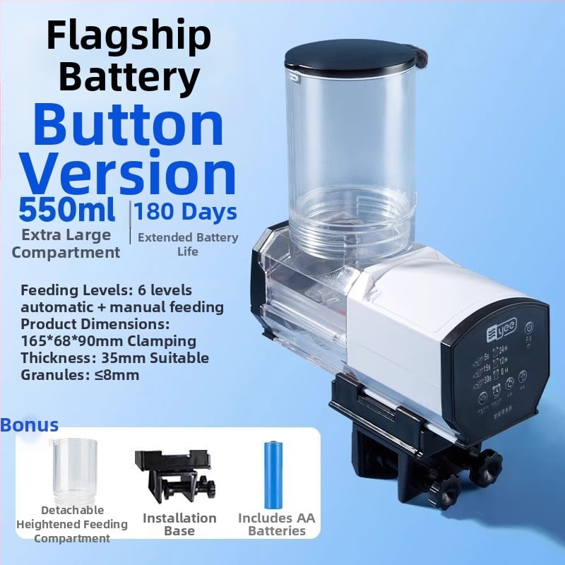 Automatinė akvariumo šėrimo įranga, Yee, plastmasė, išmanus laikmatis