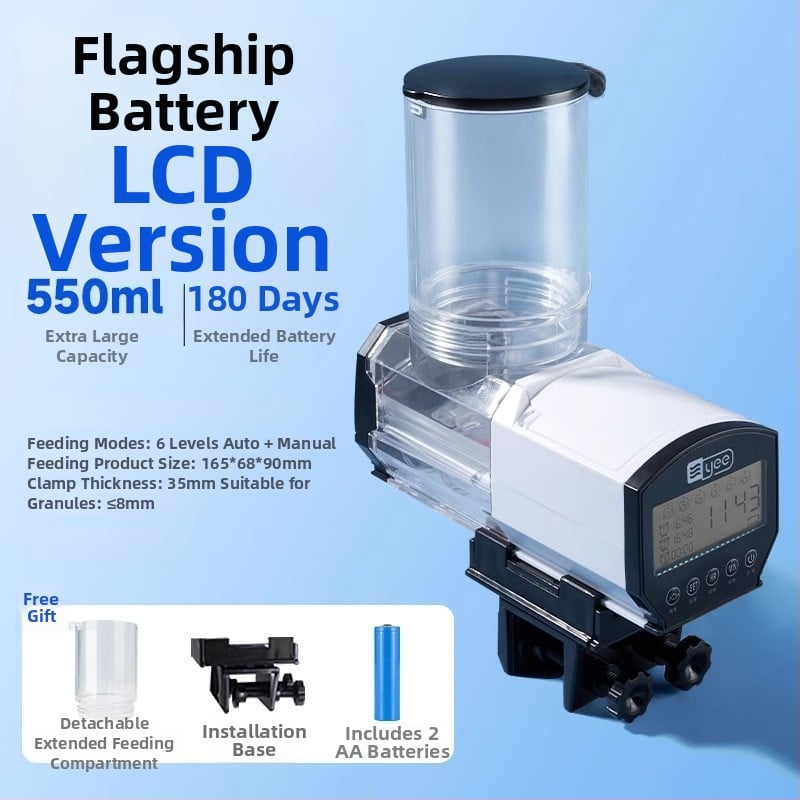 Automatinė akvariumo šėrimo įranga, Yee, plastmasė, išmanus laikmatis