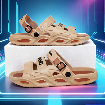 Uniszex EVA papucs, vastag talppal, EVA felsőrész, csúszásmentes, nyitott orrú