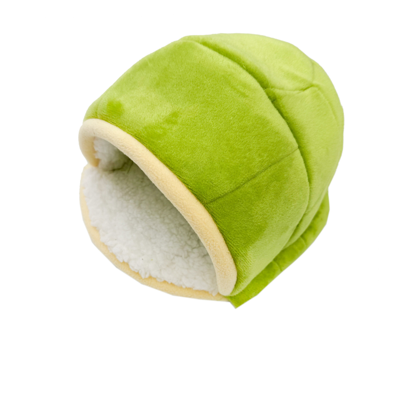 Cuib de hamster – ventilat și respirabil, pentru iarnă, formă ovală, material din pânză, pentru interior