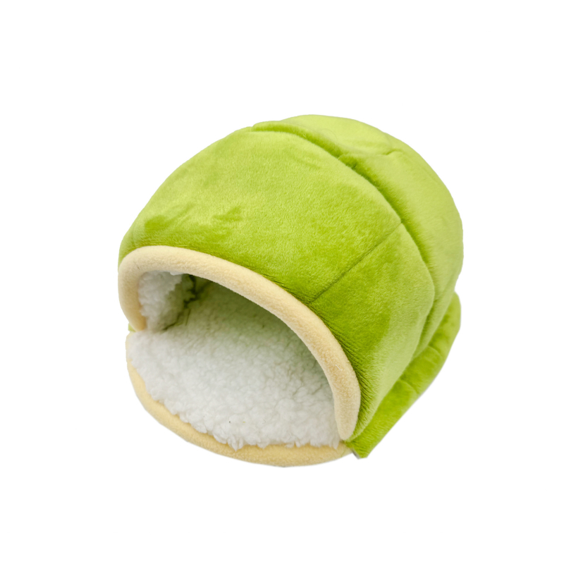 Cuib de hamster – ventilat și respirabil, pentru iarnă, formă ovală, material din pânză, pentru interior