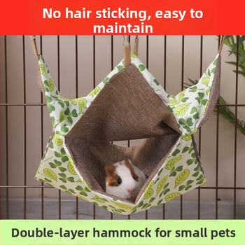 Väikeste lemmikloomade hamakas – Veekindel kangas, Lihtne puhastada, Hamstrile sobiv, Kõigi aastaaegade jaoks