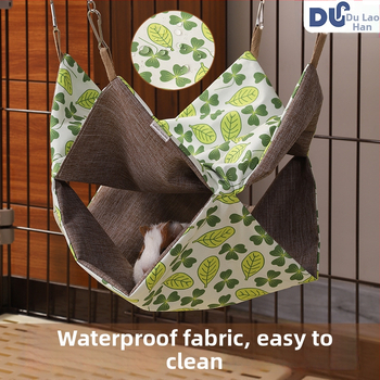 Väikeste lemmikloomade hamakas – Veekindel kangas, Lihtne puhastada, Hamstrile sobiv, Kõigi aastaaegade jaoks