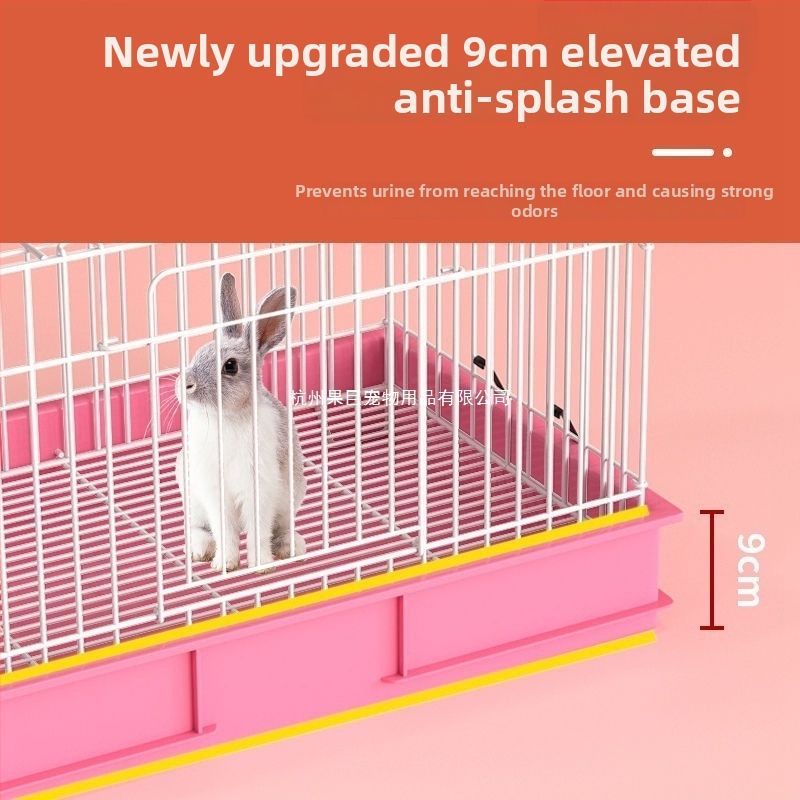 Klietka pre zajce, domáce použitie, odolná voči striekajúcej vode, pevnú konštrukciu pre zajace a morčatá (Materiál: plast; Značka: GUOJJ; Kategória produktu: hniezdo pre domáce zvieratá)