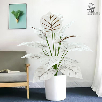 Sünteetilised rohelised taimed seinale dekoratsioonide jaoks – igihaljad dekoratiivtaimed kodu jaoks; materjalid: plastik, EVA, pehme PVC; käsitöö: käsitöö, simulatsioon, süstimise vormimine