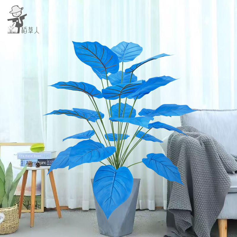 Sünteetilised rohelised taimed seinale dekoratsioonide jaoks – igihaljad dekoratiivtaimed kodu jaoks; materjalid: plastik, EVA, pehme PVC; käsitöö: käsitöö, simulatsioon, süstimise vormimine