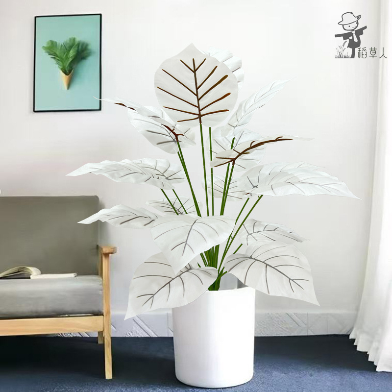 Sünteetilised rohelised taimed seinale dekoratsioonide jaoks – igihaljad dekoratiivtaimed kodu jaoks; materjalid: plastik, EVA, pehme PVC; käsitöö: käsitöö, simulatsioon, süstimise vormimine