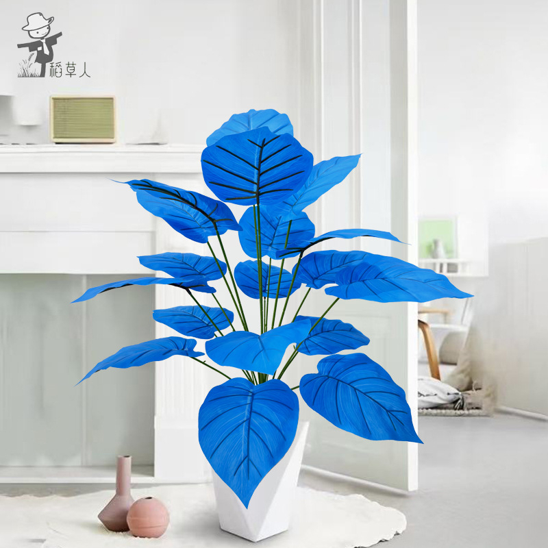 Sünteetilised rohelised taimed seinale dekoratsioonide jaoks – igihaljad dekoratiivtaimed kodu jaoks; materjalid: plastik, EVA, pehme PVC; käsitöö: käsitöö, simulatsioon, süstimise vormimine