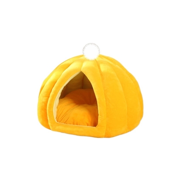 Kõrvitsakujuline kasside pesa – talvine soe, osaliselt suletud, hingav PP puuvillast materjaliga