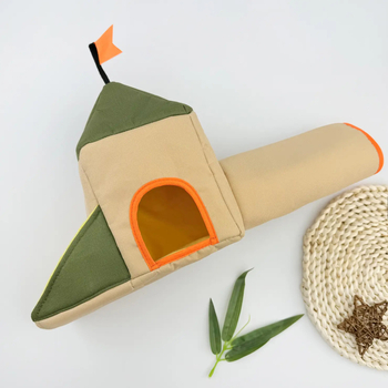 Kućica za hrčke s tunelom, u obliku izvanzemaljca, poliesterska konstrukcija, za unutarnju upotrebu, zabava