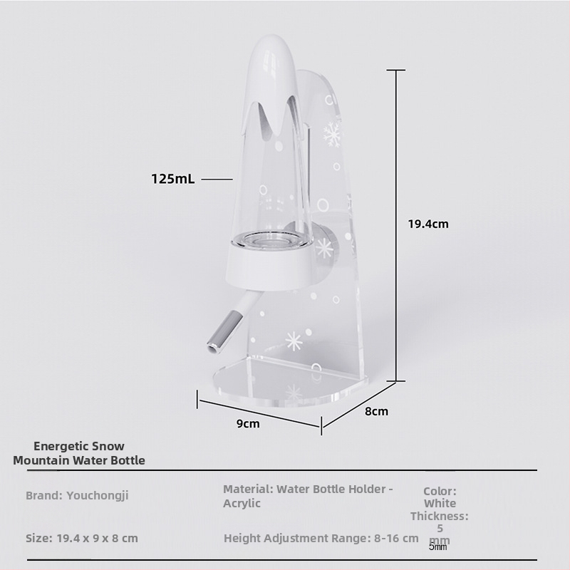 Seina külge paigaldatav hamsteri veepudel, kahekordne kasutusveejaotur – Demon pet notes