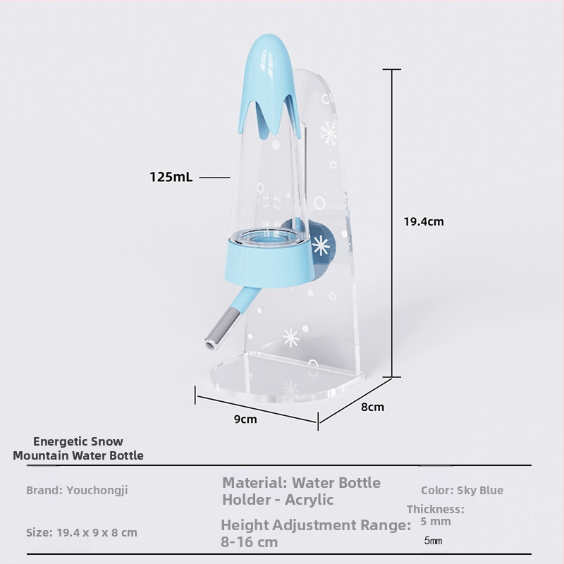 Seina külge paigaldatav hamsteri veepudel, kahekordne kasutusveejaotur – Demon pet notes