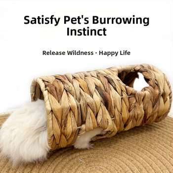 Hamsteri pesakodu ja tunnel veekõrva rohust - looduslik materjal, päritolu Anhui, Mitte imporditud