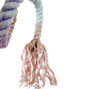 Παιχνίδι παπαγάλου από βαμβακερό σχοινί με σχοινί αναρρίχησης, σπειροειδή σκάλα, κρεμαστό δαχτυλίδι και ιμάντα για μικρά πουλιά