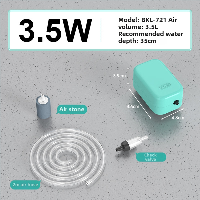 Akvariumo deguonies siurblys — tylus darbas, Yinas prekės ženklas, svoris 176–706 g