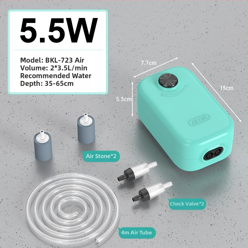 Akvariumo deguonies siurblys — tylus darbas, Yinas prekės ženklas, svoris 176–706 g
