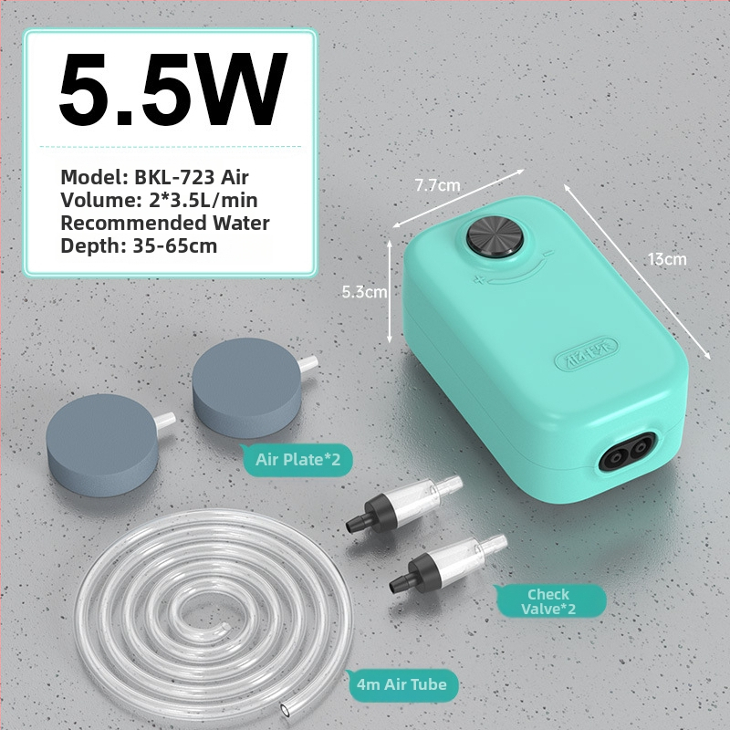Akvariumo deguonies siurblys — tylus darbas, Yinas prekės ženklas, svoris 176–706 g
