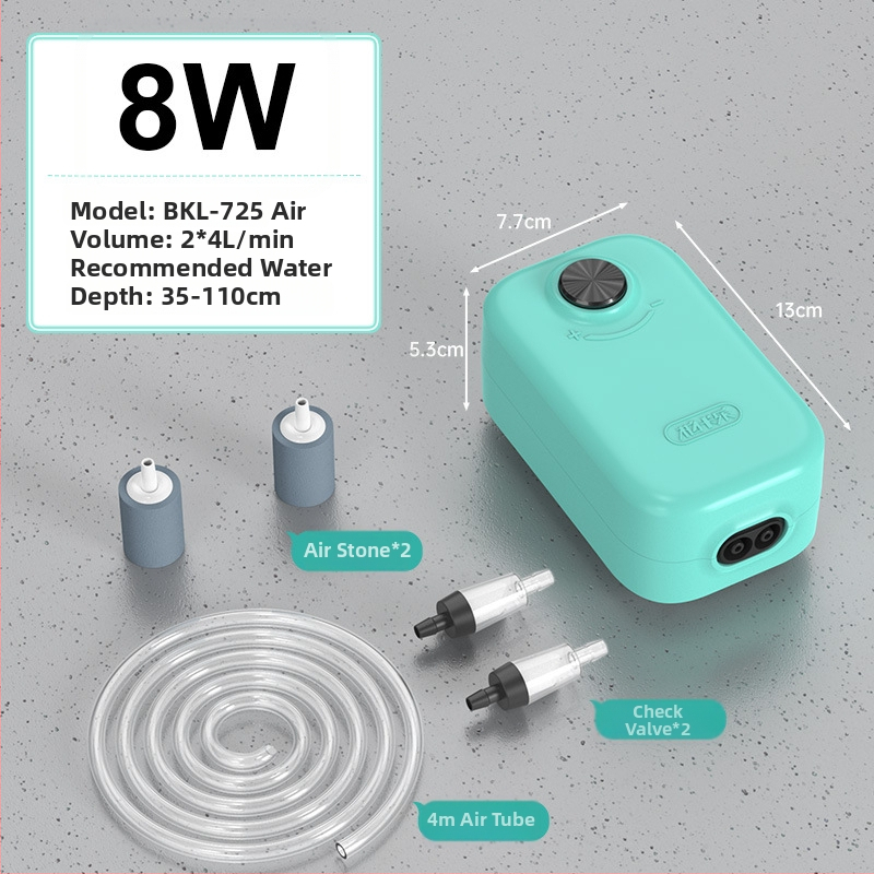 Akvariumo deguonies siurblys — tylus darbas, Yinas prekės ženklas, svoris 176–706 g