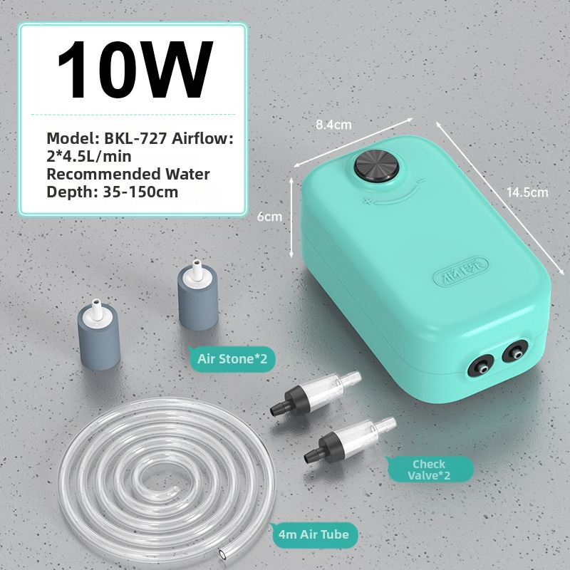 Akvariumo deguonies siurblys — tylus darbas, Yinas prekės ženklas, svoris 176–706 g