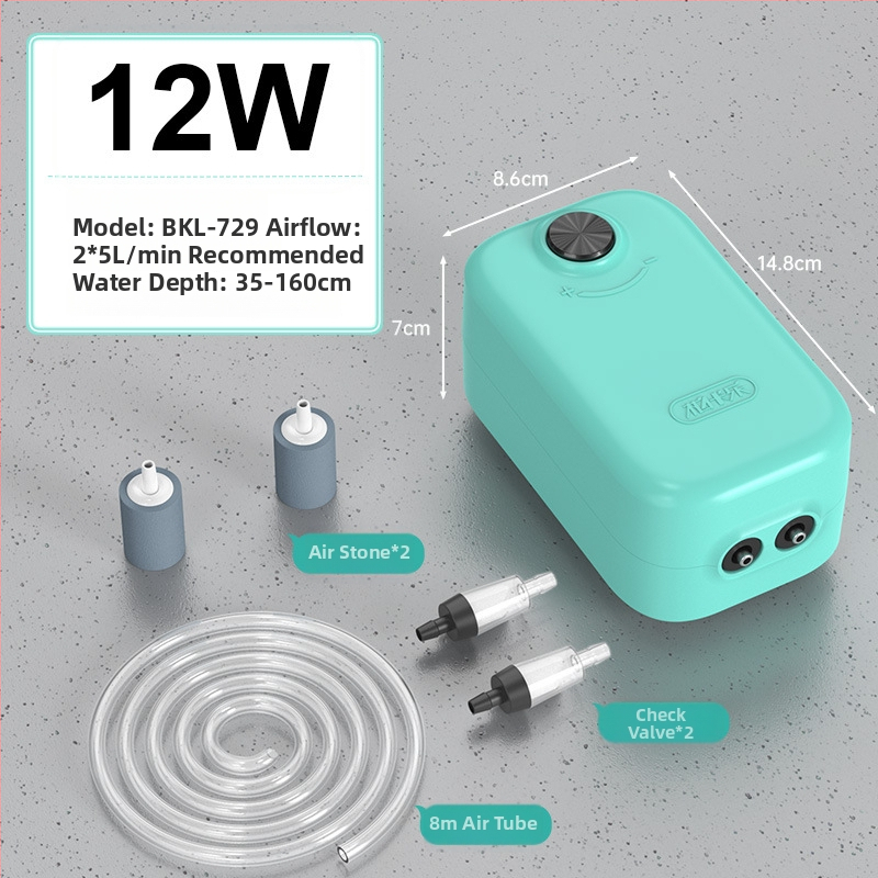 Akvariumo deguonies siurblys — tylus darbas, Yinas prekės ženklas, svoris 176–706 g