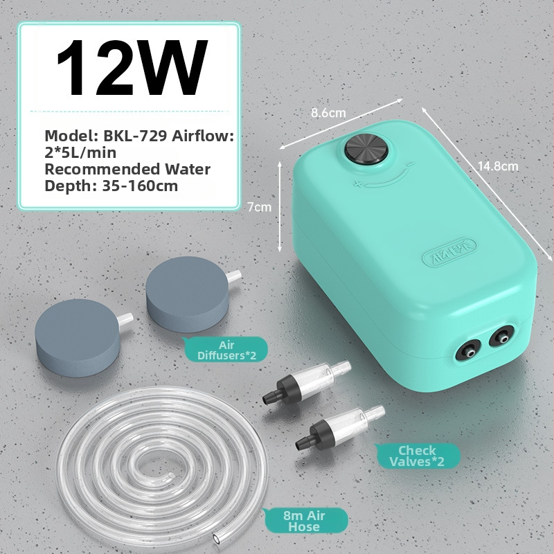 Akvariumo deguonies siurblys — tylus darbas, Yinas prekės ženklas, svoris 176–706 g