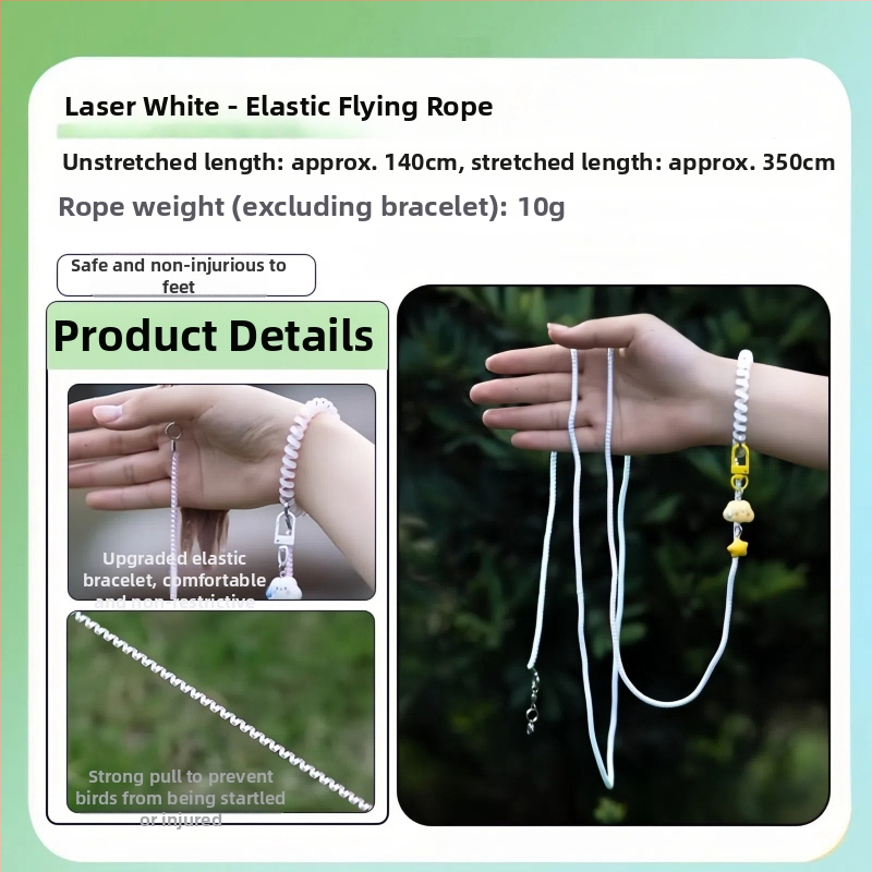 Papagajale mõeldud jalutusköis, ülilihtne, jalgadele ohutu, teleskoopiline, materjal plastik/vaik