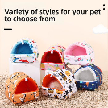 Hamsteri voodi koos pesakasti ja hamakoga | Nelja aastaaja kasutamiseks, Materjal: Kangas + lambavill, Bränd: Jiawang yimiao