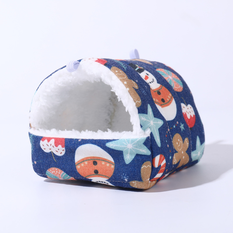 Hamsteri voodi koos pesakasti ja hamakoga | Nelja aastaaja kasutamiseks, Materjal: Kangas + lambavill, Bränd: Jiawang yimiao