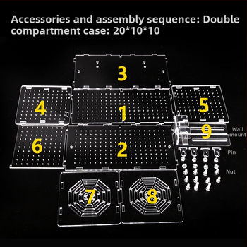 Akrilinė akvariumo inkubavimo dėžė – daugiafunkcinė, izoliuotos jaunosios žuvelės ir krevetės, surinkta
