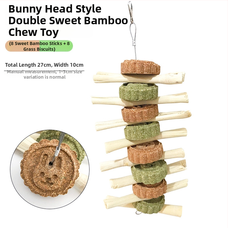 Sauso maistą — kramtomos žaisliukas su saldumais bambuko lazdelėmis mažiems gyvūnėliams; Tipas: Sausas maistas; Taikymo lygis: Visuotinis; Prekės ženklas: Carrot valley; Produkto kategorija: Naminių gyvūnėlių maistas