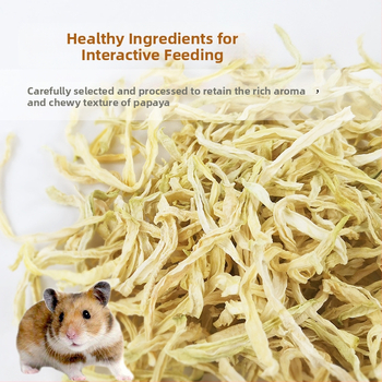 Carrot Valley papajos juostelės – džiovintas maistas mažiems gyvūnams, 60 g / 500 g