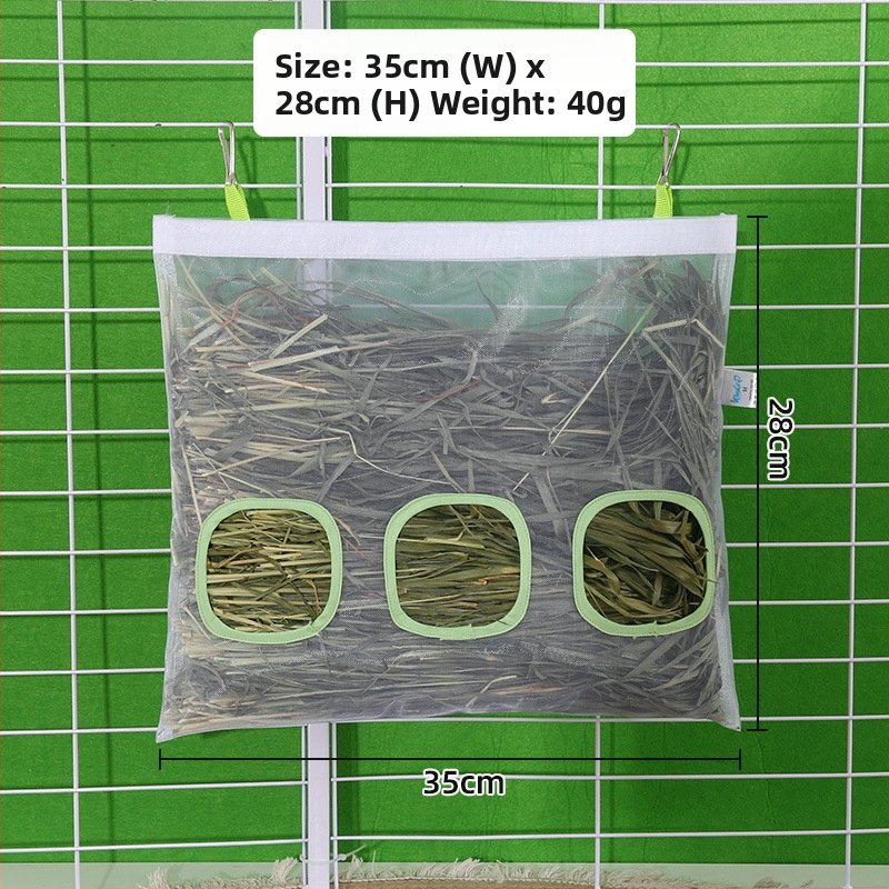 Riipuv võrgustheinakott väikestele lemmikloomadele