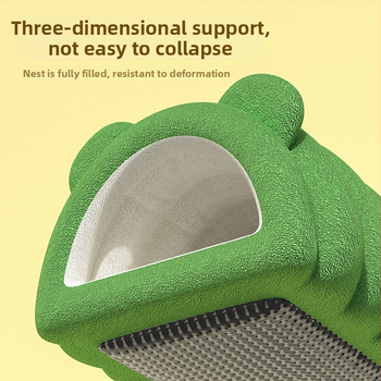 Hamsteri soe PP puuvillane pesa - fleecevooder, paksenenud, ovaalne kuju, sisesruumide jaoks, karikatuuri stiil