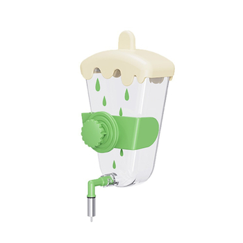 Κρεμαστός αυτόματος διανομέας νερού για πουλιά — ABS πλαστικό, σχέδιο παγωτό, κατάλληλο για παπαγάλους