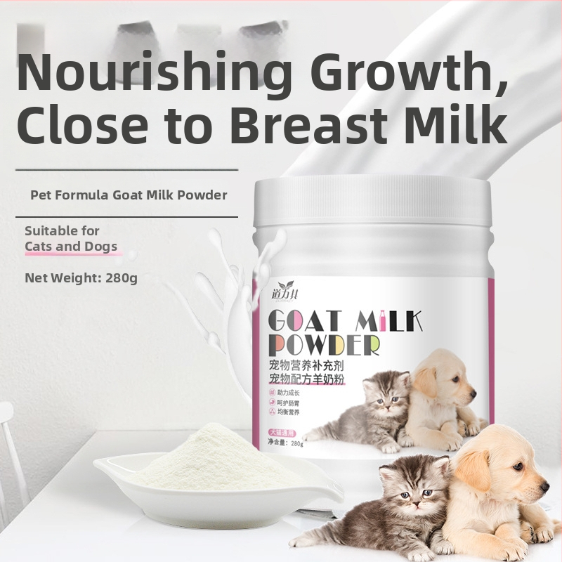 Daoliqi kazas piena pulveris mājdzīvniekiem, 280 g — uztura piedeva suņiem un kaķiem, vispārēja lietošana, iepakojums 40 gab