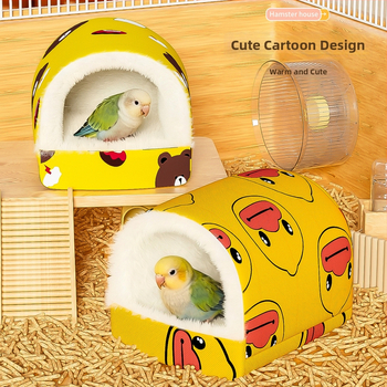 Väikeste lemmikloomade linnupesa – talvine soe puuvillane pesa, paksu isolatsiooniga magamiseks ja paljundamiseks