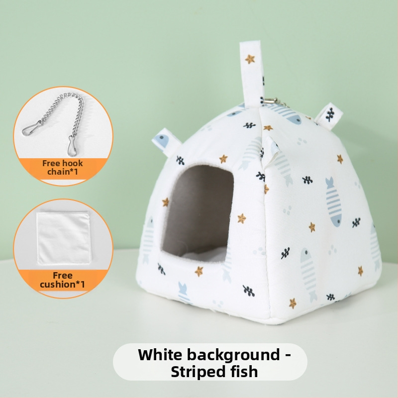 Kinnitatud pesa väikeste lemmikloomade jaoks, nelja aastaajaga – kanga pesa hamstrile, Xiao Hangli kaubamärk