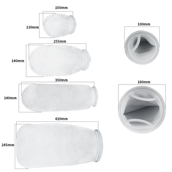 Аквариумна филтърна торба за долно филтриране, полиестерна филтърна тъкан, филтър за течности, сухо/мокро разделение