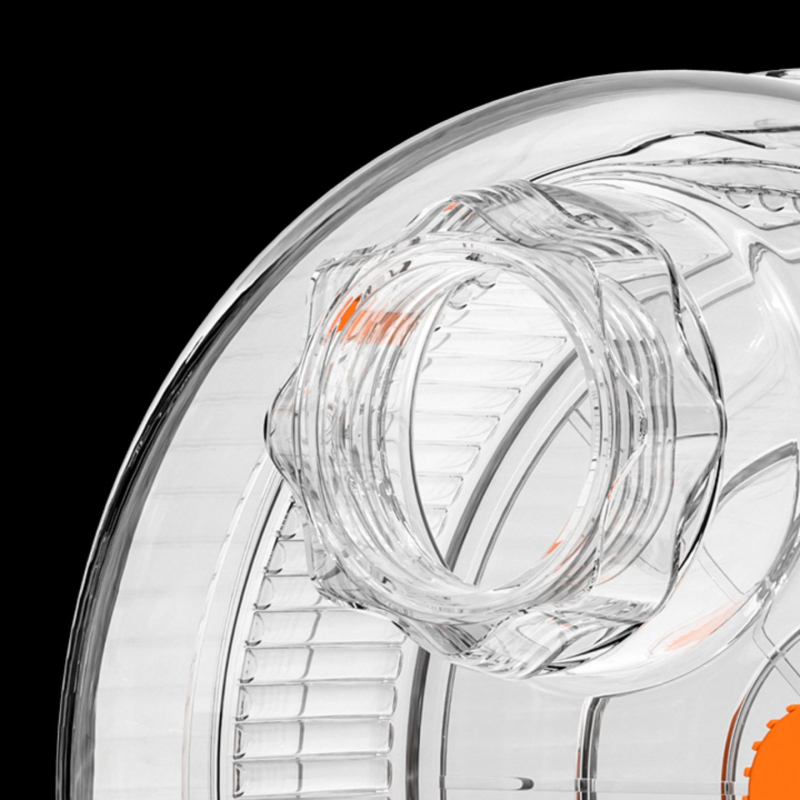 Süüria hamstrile jooksuratas väliskastiga, vaikselt toimiv, PP materjal