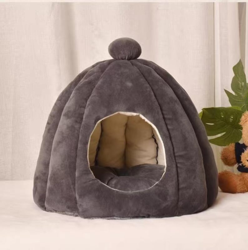 Aizvērts ziemas siltuma kaķu namiņš Mongolijas jurtes stilā, auduma materiāls (Materiāls: Audums; Izcelsme: Cita; Importēts: Nē; Zīmols: Cits; Piemērots: chinchilla)