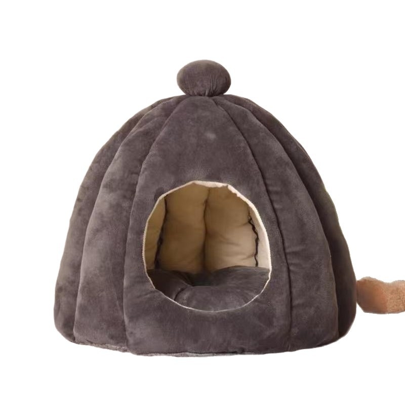 Aizvērts ziemas siltuma kaķu namiņš Mongolijas jurtes stilā, auduma materiāls (Materiāls: Audums; Izcelsme: Cita; Importēts: Nē; Zīmols: Cits; Piemērots: chinchilla)