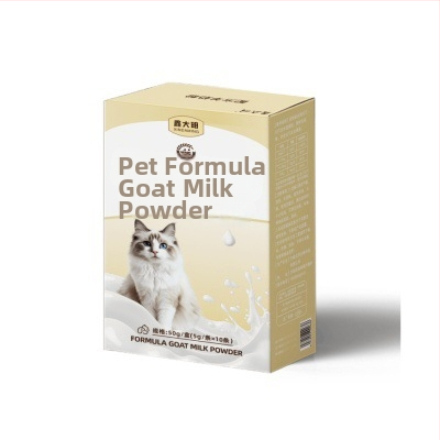 Kazas piena pulveris kaķiem — Xin Daming, visiem dzīves posmiem, 50 g, kastīte 500, Mājas dzīvnieku veselības produkts