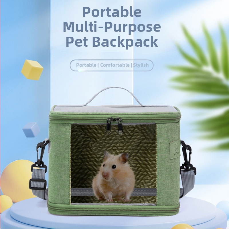 Väljas hamster kott, kaasaskantav ja hingav, Oxford kangas + PU