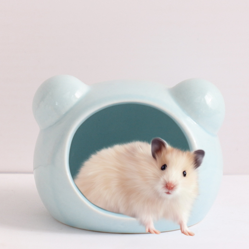 Cuib ceramic pentru hamster – cuib/ascunzătoare pentru hamster, potrivit pentru toate anotimpurile • Material: ceramică • Brand: Haoyi • Pentru: hamster