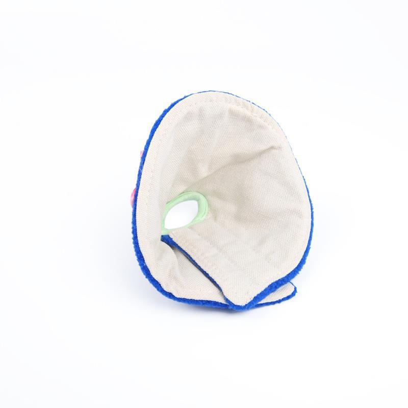 Colan de protecție pentru papagali - anti mușcături și anti ciocănire, polar fleece + bumbac și in, origine Zhejiang, pentru papagal