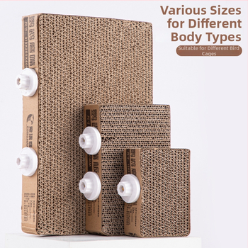 Kartongist papagoi mänguasja platvormiga nokklihvimiseks – kasti lisavarustus Chengxi