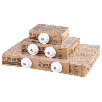 Kartongist papagoi mänguasja platvormiga nokklihvimiseks – kasti lisavarustus Chengxi