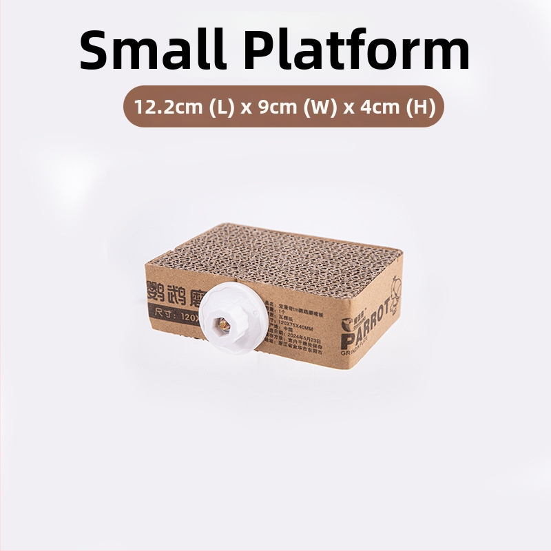 Kartongist papagoi mänguasja platvormiga nokklihvimiseks – kasti lisavarustus Chengxi