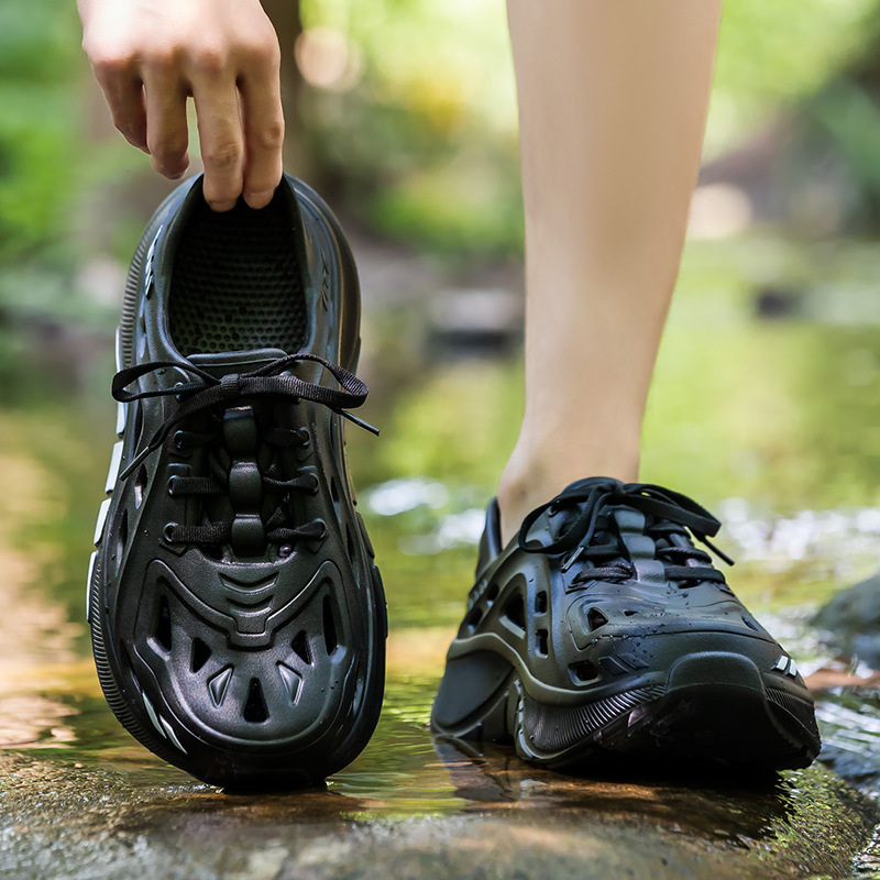 Honey dangdang férfi EVA szandál, vastag talppal, 5 cm-es sarokmagassággal, csúszásmentes, slip-on, nyárra