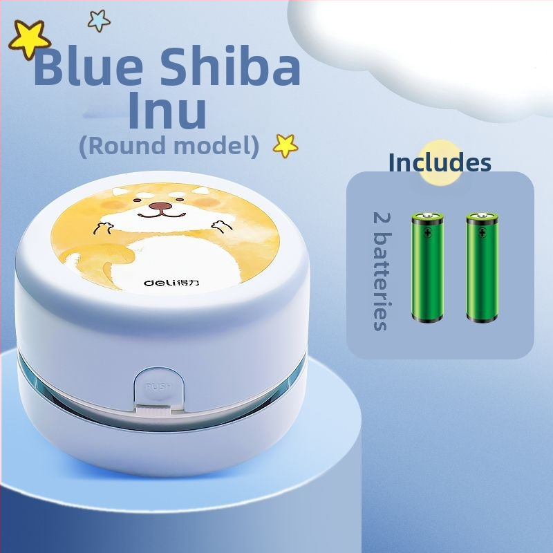 Galda tīrītājs, uzlādējams elektriskais vakuums, plastmasas konstrukcija, karikatūras stila dizains, piemērots gumijas atkritumu un zīmējumu drupaču tīrīšanai